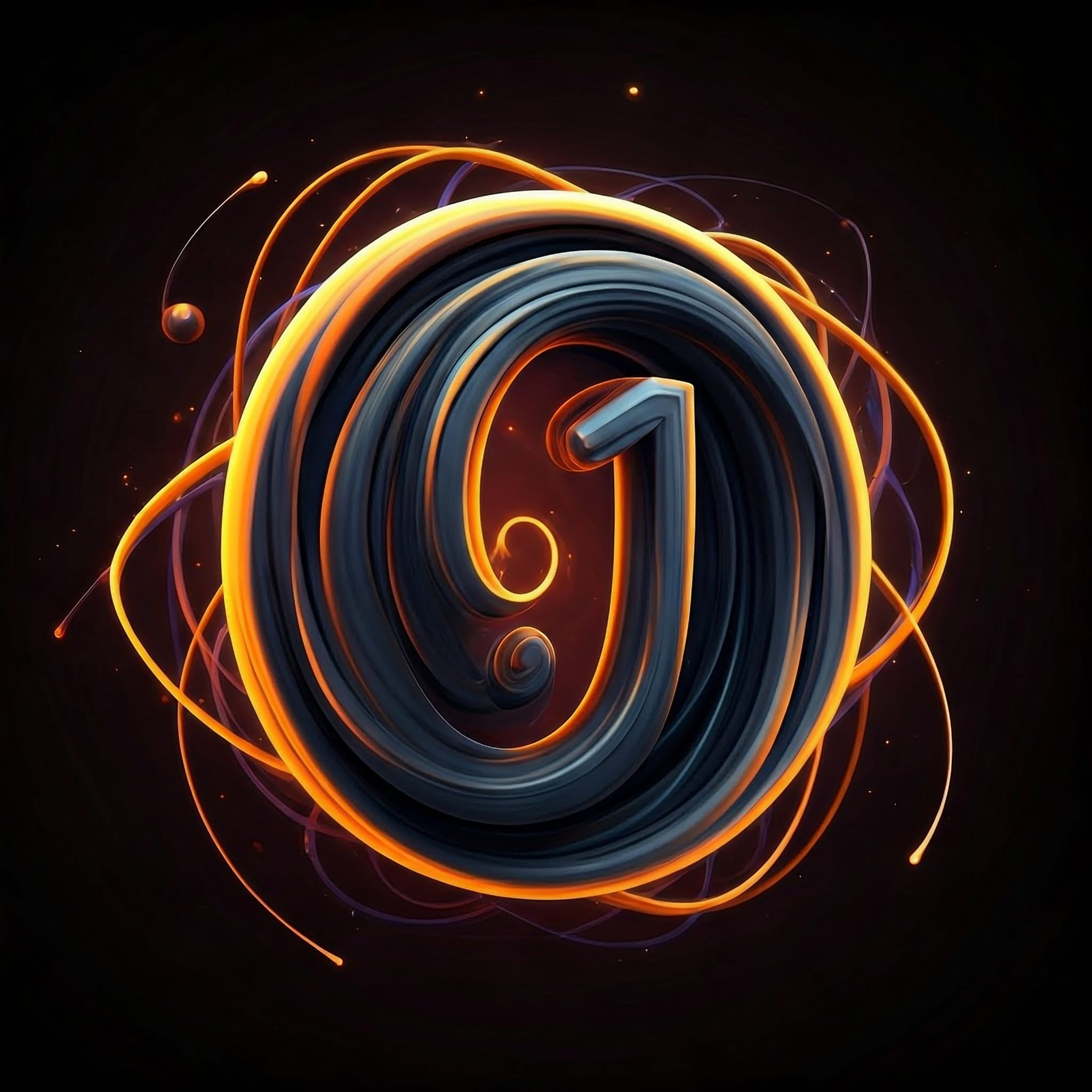 Abstract representation of zero (a void), one (a point), and flowing lines connecting them.